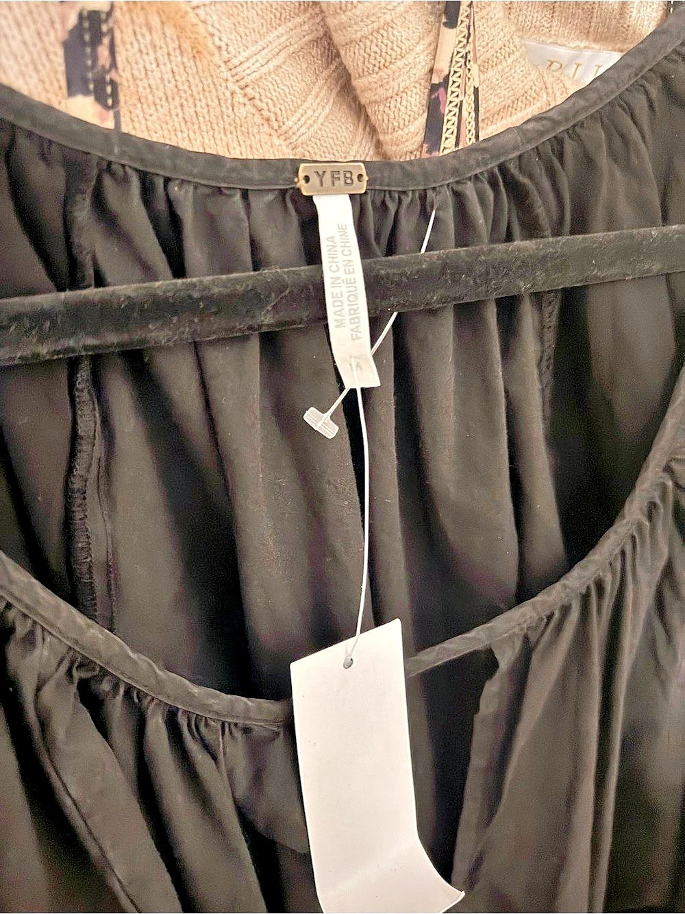 Young Fabulous & Broke Black Maxi Dress with balloon sleeve - Size M - NWT - Picture 3 of 3